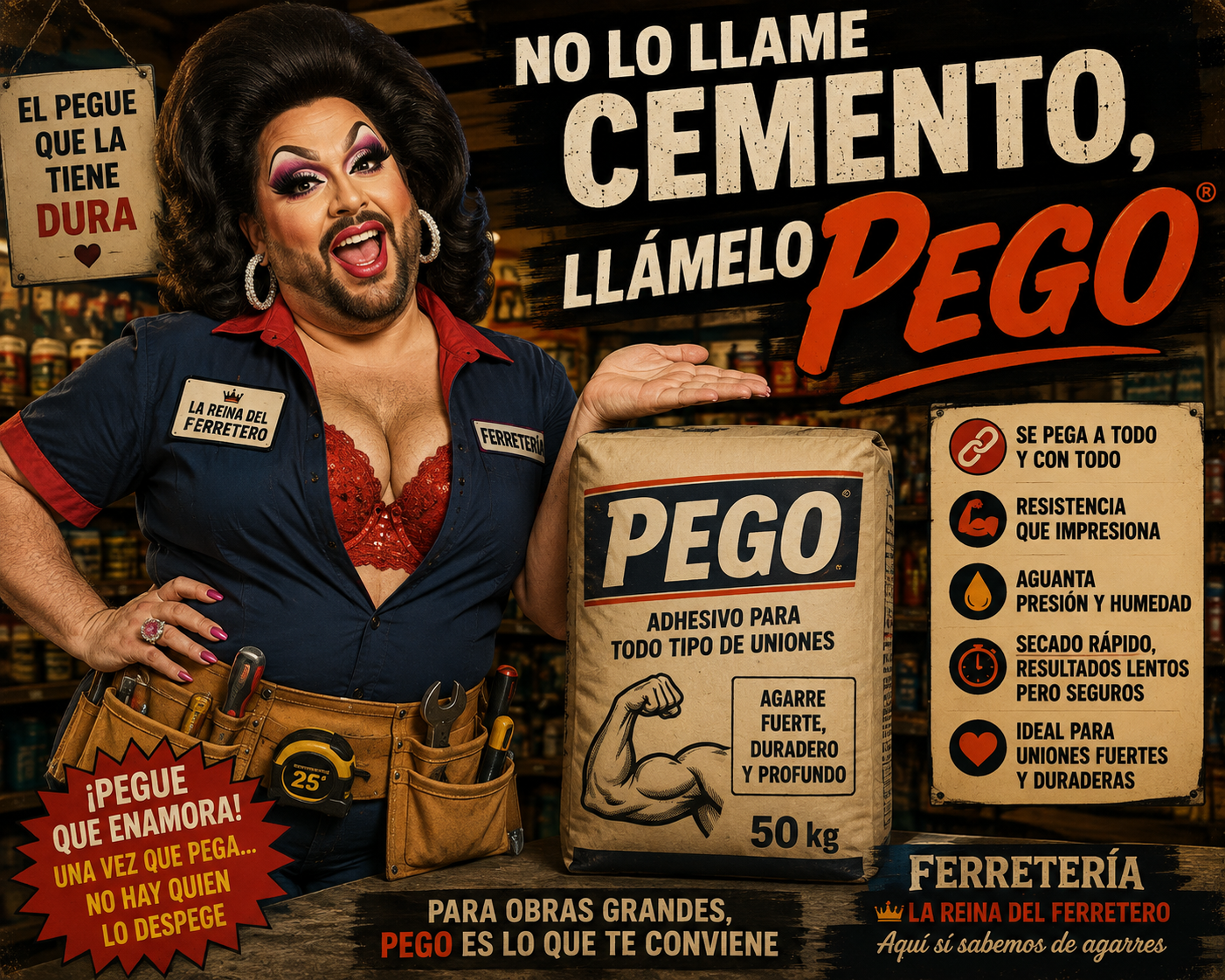 Publicidad: Pego, el pegue que la tiene dura